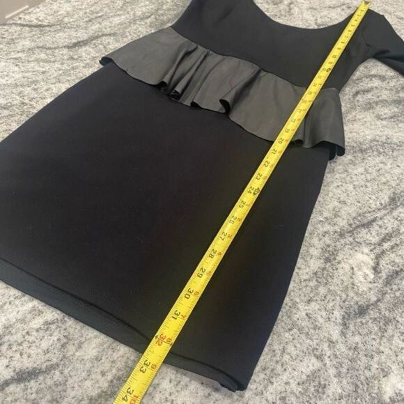 Zara Trafaluc Collection Small Black Peplum Cocktail Dress S - Picture 8 of 11